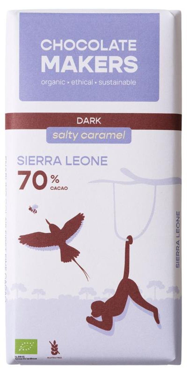 Produktfoto zu Sierra Leone Puur 70% Salty Caramel Schokolade
