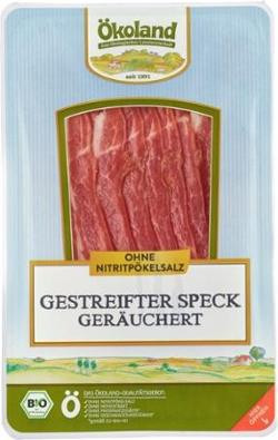 Produktfoto zu Gestreifter Speck geschnitten