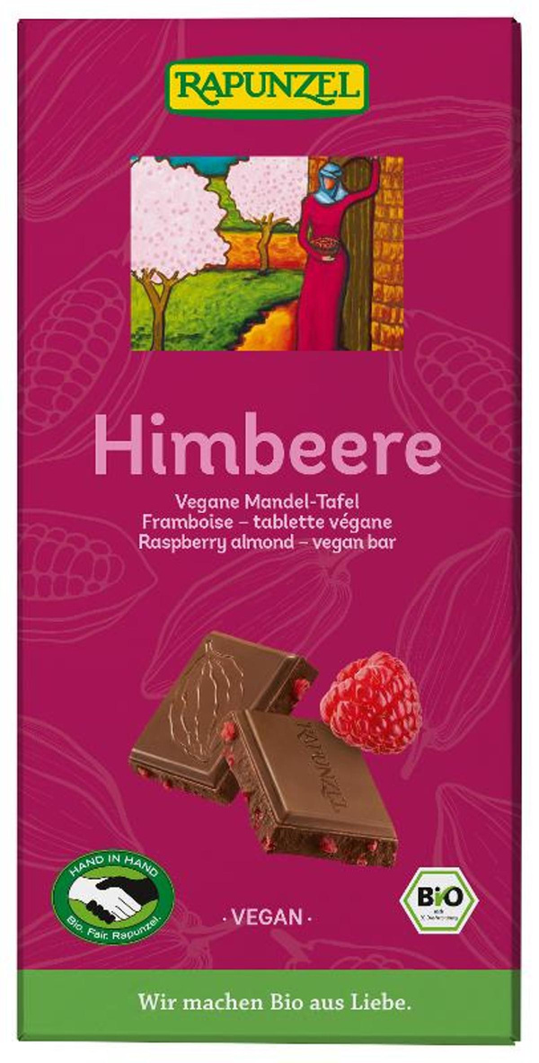 Produktfoto zu Himbeere vegane Mandel-Tafel H