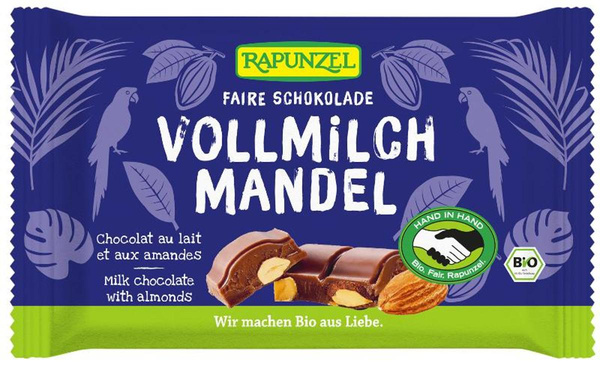 Produktfoto zu Schokolade Vollmilch Mandel