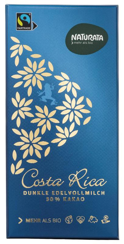 Produktfoto zu Schokolade Dunkle Edel Vollmilch 50%, Costa Rica