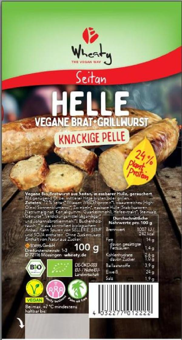 Produktfoto zu Wheaty Helle Bratwurst 2 Stüc