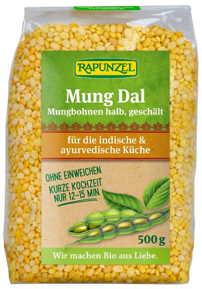 Produktfoto zu Mung Dal, Mungbohnen halb, ges