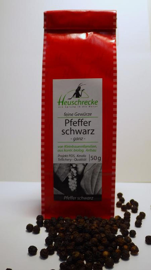 Produktfoto zu Pfeffer schwarz ganz 50 g