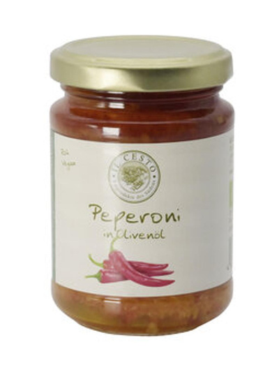 Produktfoto zu Peperoni in Olivenöl