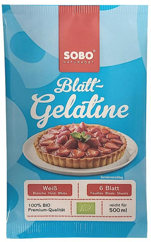 Produktfoto zu Gelatine Blätter