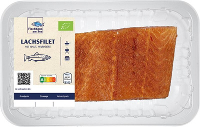 Produktfoto zu V-Irisches Lachsfilet mit Haut mariniert VORBESTELLUNG zu KW45