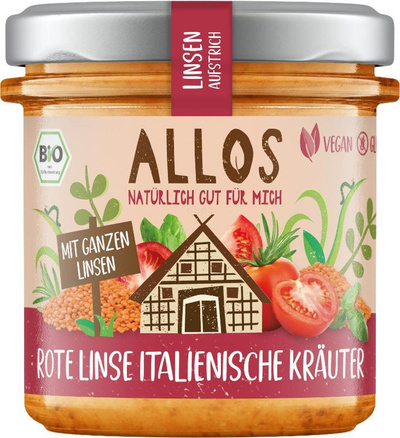 Produktfoto zu Linsen Aufstrich rote Linse
