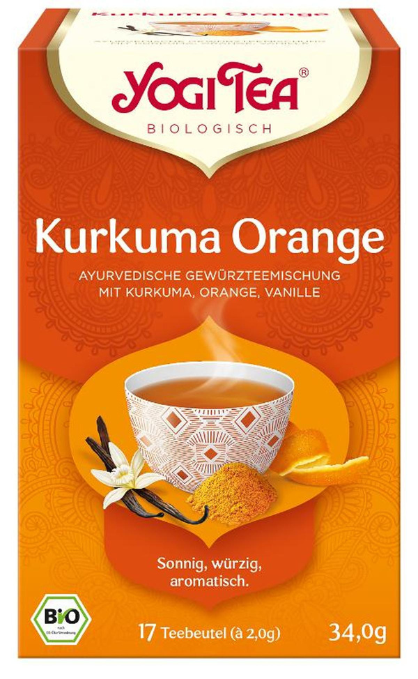 Produktfoto zu Yogi Tee Kurkuma Orange TB