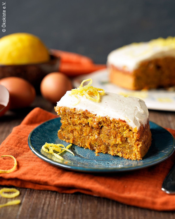Kuchen, Teller, Eier, Zitrone