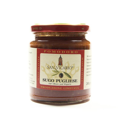 Produktfoto zu Tomatensugo Pugliese mit Kaper