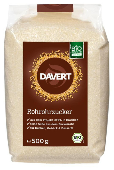 Produktfoto zu Rohrohrzucker 500 g