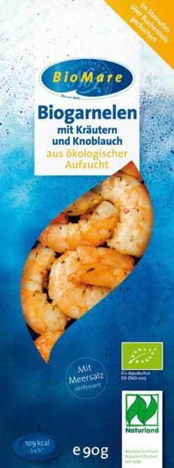 Produktfoto zu Garnelen mit Kräutern u. Knoblauch