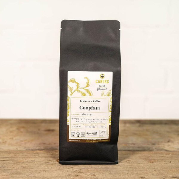 Produktfoto zu Espresso Coopfam Bohne 500 g, Carles Kaffee Rösterei, Roasters United
