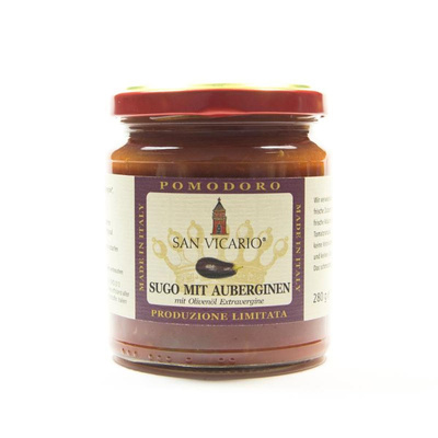 Produktfoto zu Tomatensugo mit Auberginen