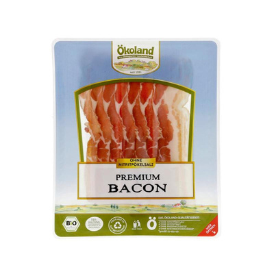 Produktfoto zu Bacon geschnitten 80 g  SB