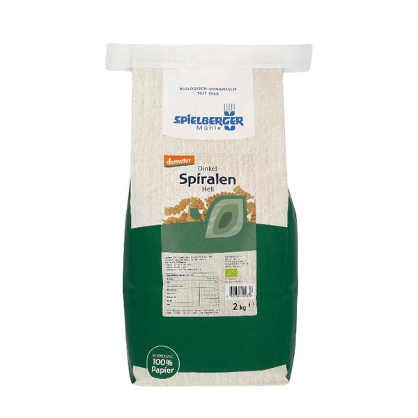 Produktfoto zu Dinkel Spiralen hell 2 kg