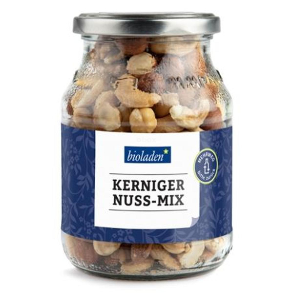 Produktfoto zu b*Kerniger Nuss-Mix, Mehrweg, Pfandglas bitte zurückgeben