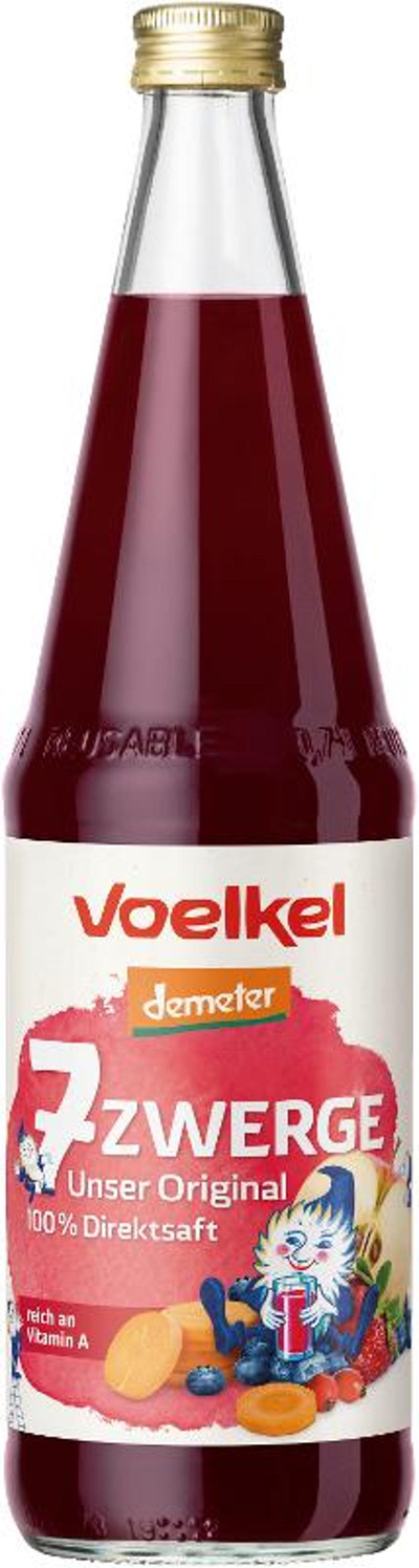 Produktfoto zu 7-Zwerge-Saft 0,7 l