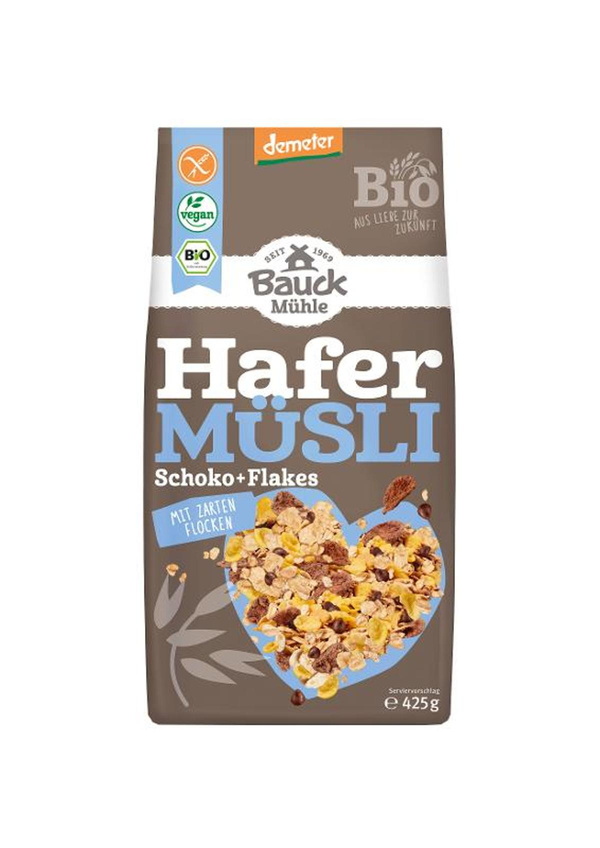 Produktfoto zu Hafer Müsli Schoko Flakes gf