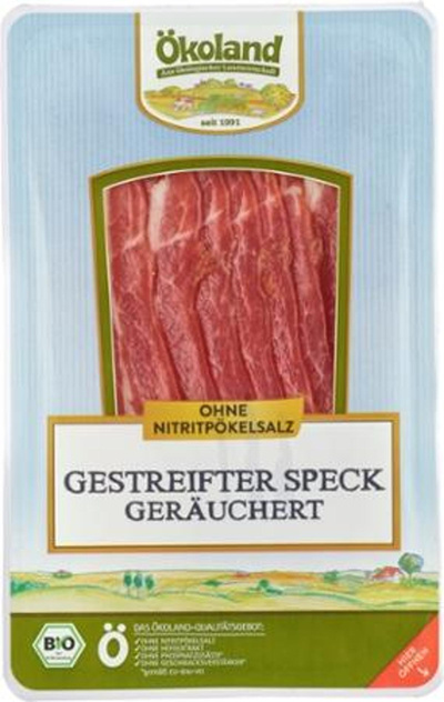 Produktfoto zu Gestreifter Speck geschnitten