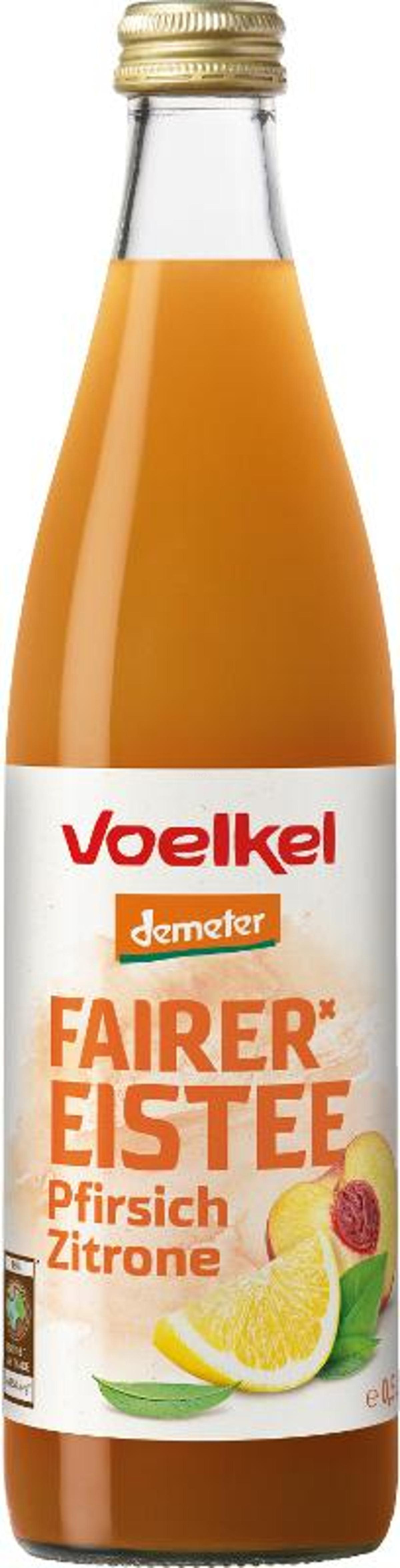 Produktfoto zu Eistee Pfirsich Zitrone