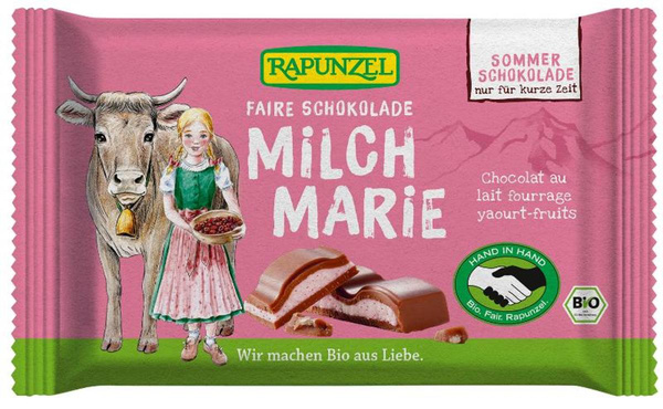 Produktfoto zu Milch Marie, Schokolade m. Rote Beeren-Joghurt-Füllung