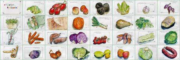 KI generiert: Das Bild zeigt eine Nahaufnahme von frischen Grünkohlblättern. Die krausen, grünen Blätter sind dicht beieinander angeordnet.