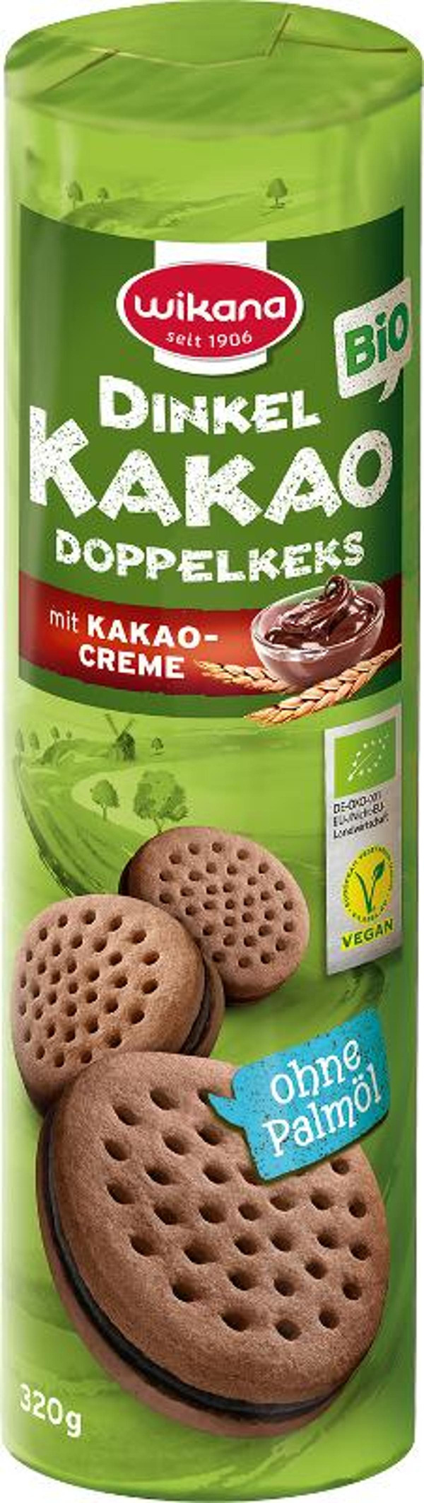Produktfoto zu Dinkel Kakao Doppelkeks mit Ka
