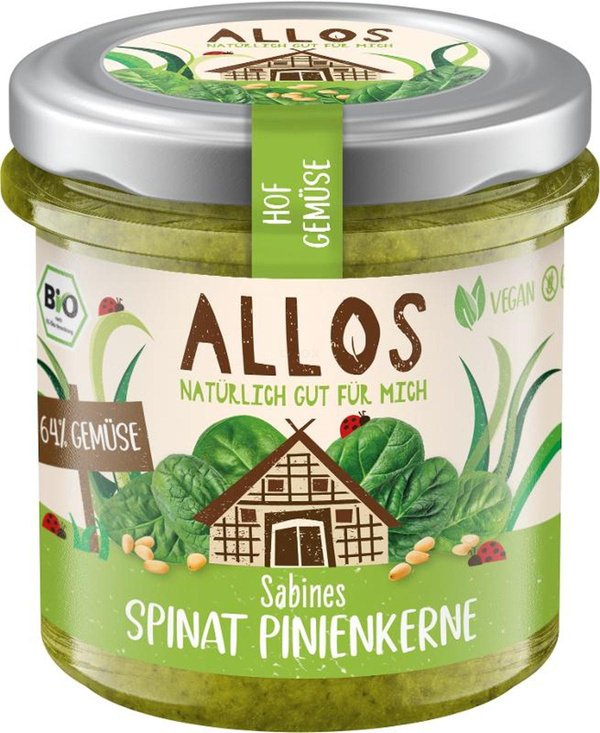 Produktfoto zu Hofgemüse Spinat Pinienkerne
