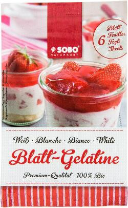 Produktfoto zu Gelatine Blätter