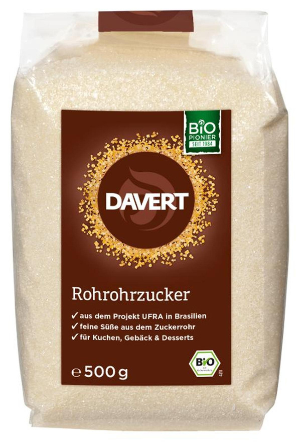Produktfoto zu Rohrohrzucker 500 g
