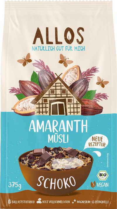 Produktfoto zu Amaranth Schoko Müsli