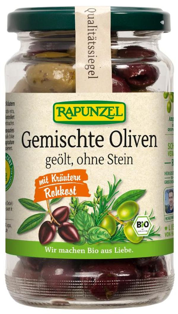 Produktfoto zu Gemischte Oliven mit Kräutern,