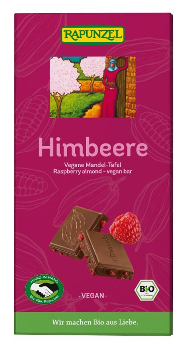 Produktfoto zu Himbeere vegane Mandel-Tafel H