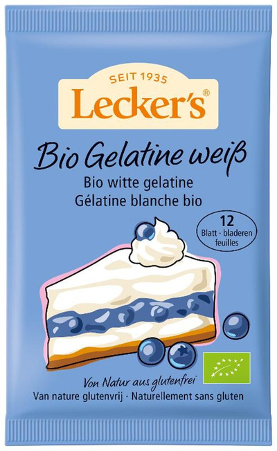 Produktfoto zu Blatt Gelatine weiß 12 Blatt