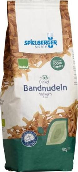 Produktfoto zu Dinkel- Vollkorn Bandnudeln