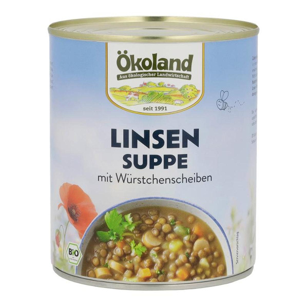 Produktfoto zu Suppe Linsen mit Würstchen