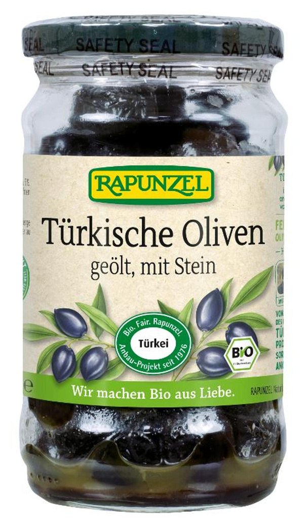 Produktfoto zu Oliven schwarz, mit Stein, Projekt