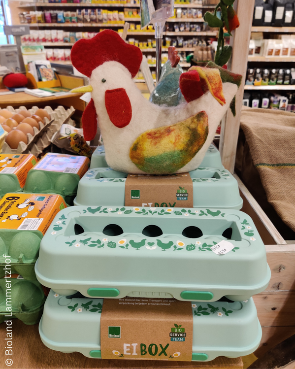 Eierbox, Eierverpackung, Spielzeug Huhn, Geschäft