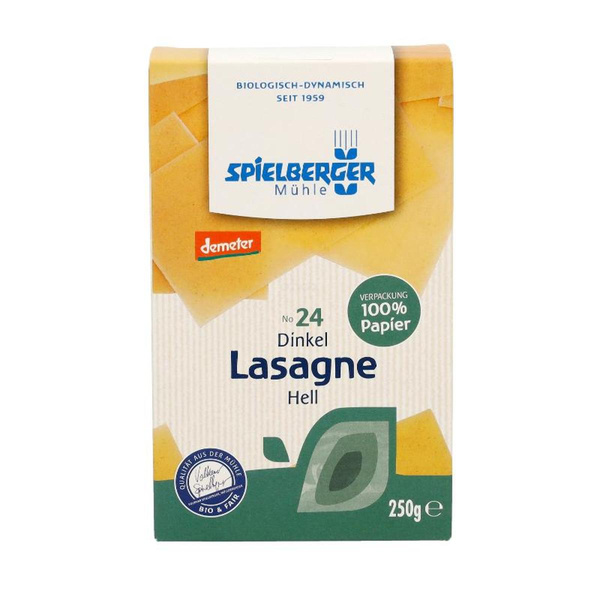 Produktfoto zu Dinkel Lasagne hell