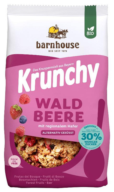 Produktfoto zu Krunchy Pur Waldbeere 750 g -> jetzt 500 g