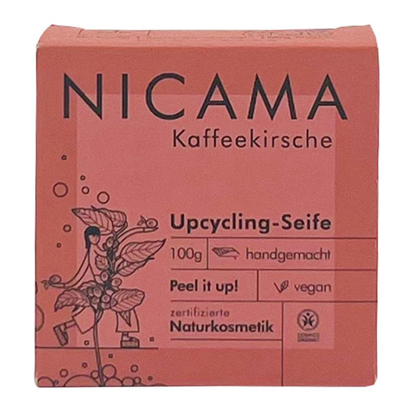 Produktfoto zu Upcycling Peelingseife Kaffeekirsche