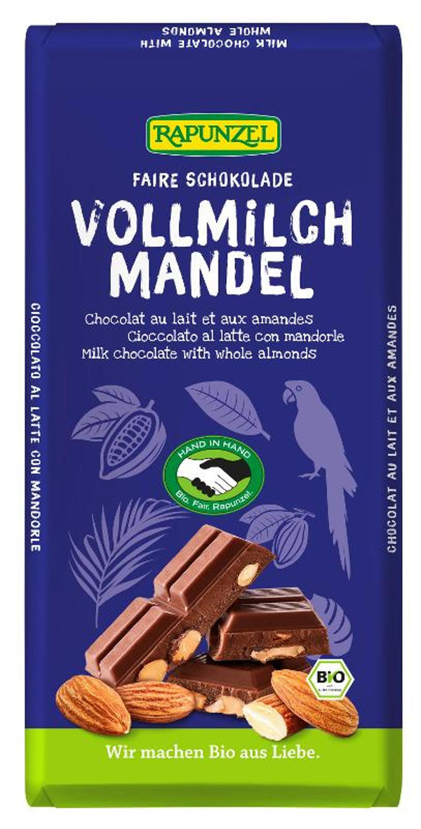 Produktfoto zu Vollmilch Schokolade Mandel