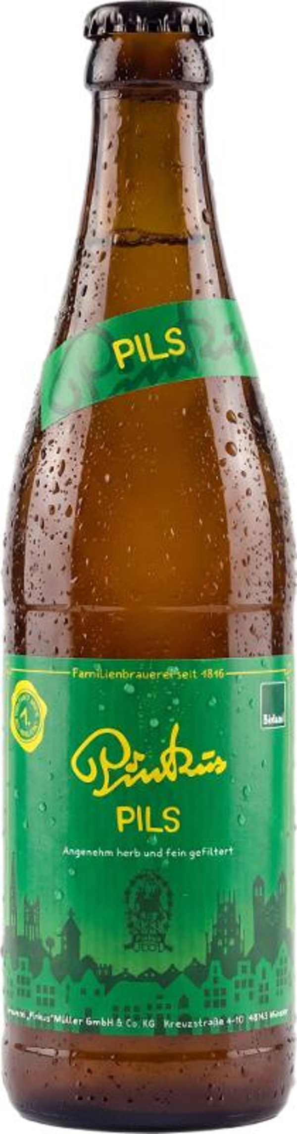 Produktfoto zu Pinkus Pils 0,5 l