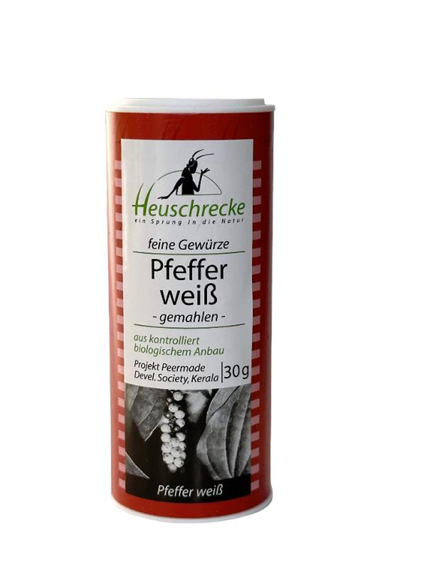 Produktfoto zu Pfeffer weiß gemahlen 30 g