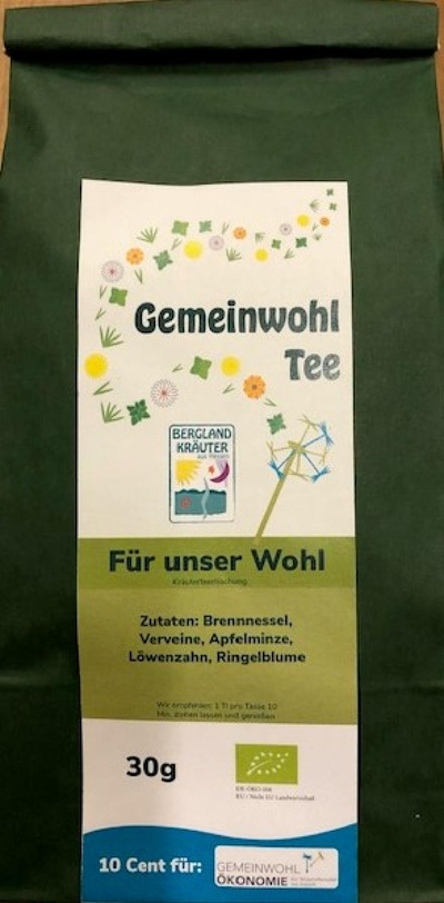 Produktfoto zu Gemeinwohl Tee, Kräutertee, "Für unser Wohl" -> 10 ct für Gemeinwohl Ökonomie
