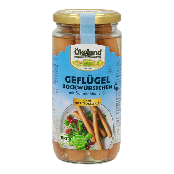 Produktfoto zu Geflügel Bockwürstchen SB