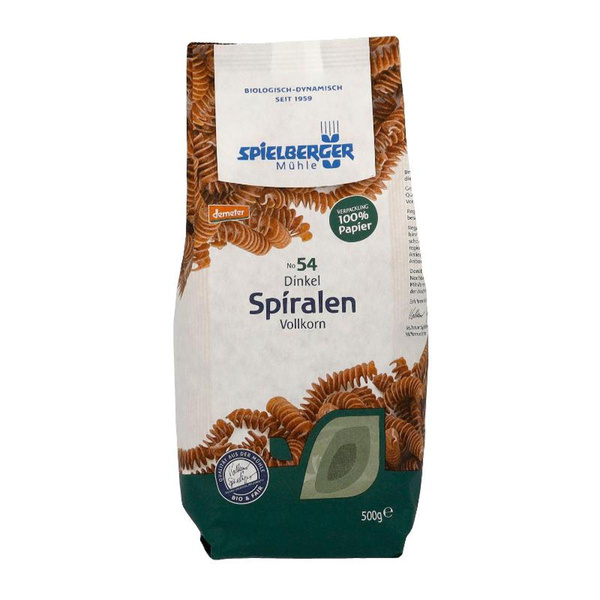 Produktfoto zu Dinkel Spiralen Vollkorn---