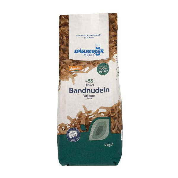 Produktfoto zu Dinkel- Vollkorn Bandnudeln